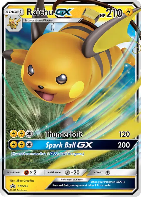 Raichu GX, SM Black Star Promos SM213