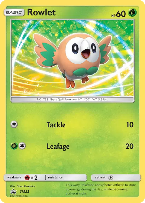 Rowlet, SM Black Star Promos SM22