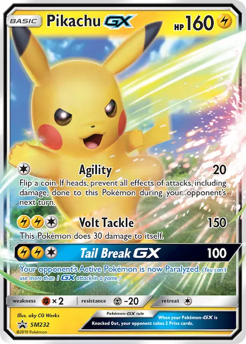 Pikachu GX, SM Black Star Promos SM232