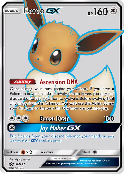 Eevee GX, SM Black Star Promos SM242