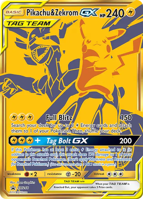 Pikachu & Zekrom GX, SM Black Star Promos SM248