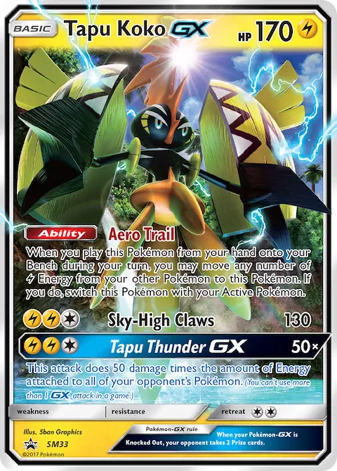 Tapu Koko GX, SM Black Star Promos SM33