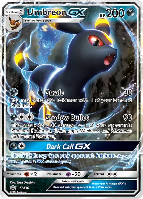 Umbreon GX, SM Black Star Promos SM36