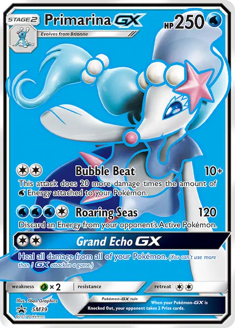 Primarina GX, SM Black Star Promos SM39
