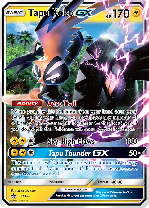 Tapu Koko GX, SM Black Star Promos SM50