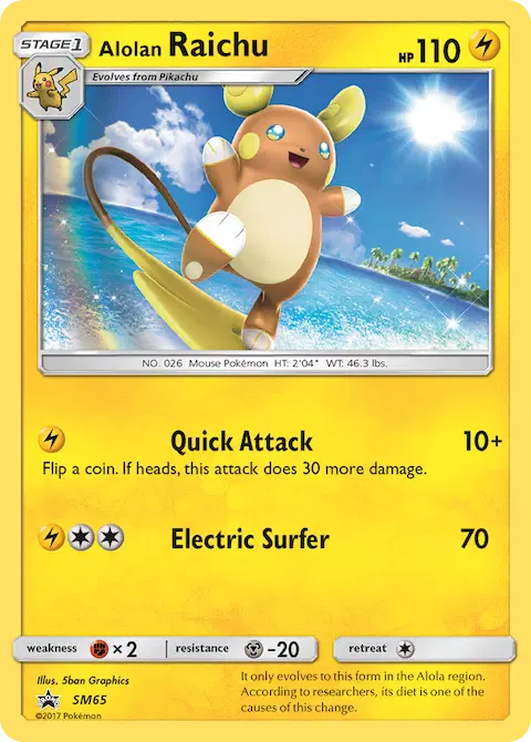 Alolan Raichu, SM Black Star Promos SM65