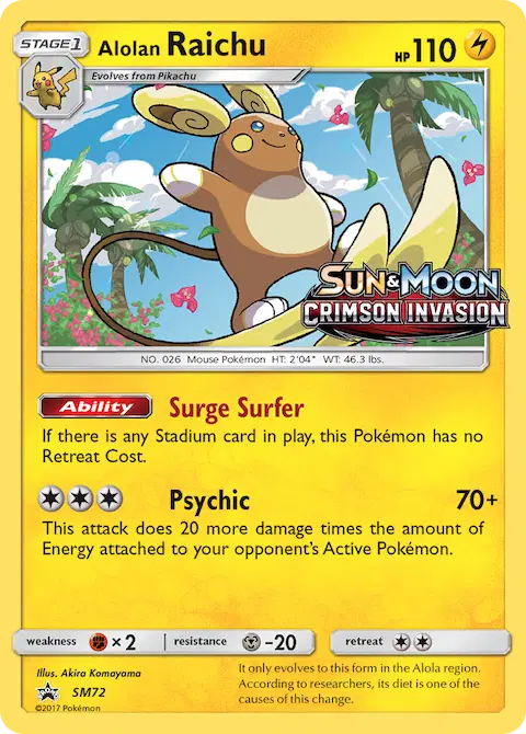 Alolan Raichu, SM Black Star Promos SM72