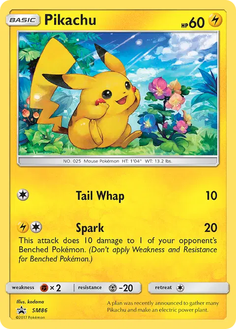 Pikachu, SM Black Star Promos SM86