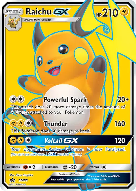 Raichu GX, SM Black Star Promos SM90