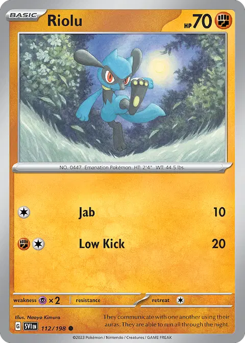 Riolu, Scarlet & Violet 112/198