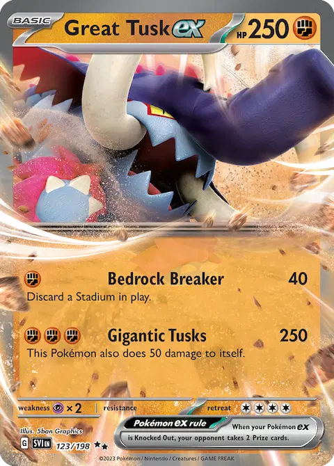 Great Tusk ex, Scarlet & Violet 123/198