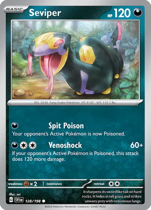Seviper, Scarlet & Violet 128/198