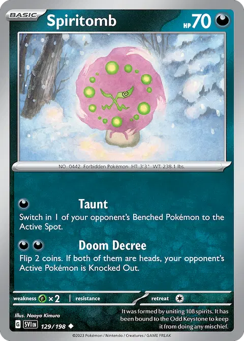 Spiritomb, Scarlet & Violet 129/198