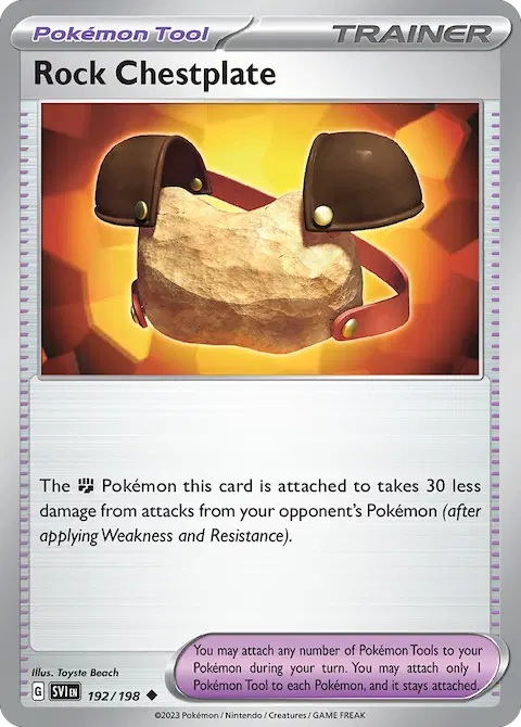 Rock Chestplate, Scarlet & Violet 192/198
