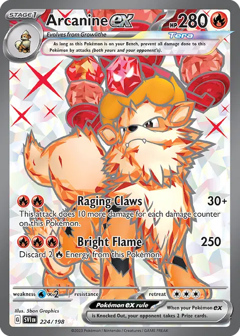Arcanine ex, Scarlet & Violet 224/198