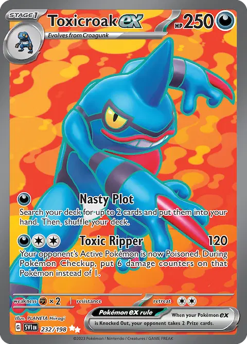 Toxicroak ex, Scarlet & Violet 232/198