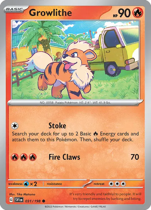 Growlithe, Scarlet & Violet 031/198
