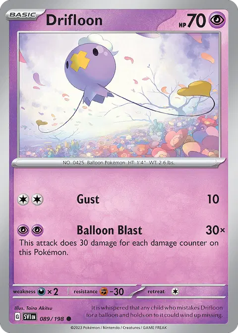 Drifloon, Scarlet & Violet 089/198