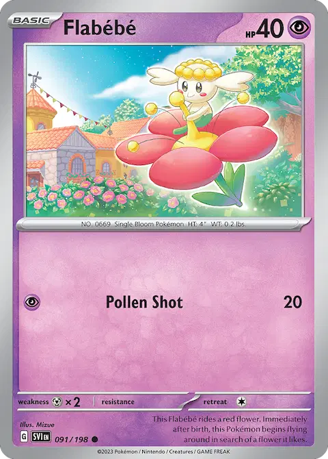 Flabébé, Scarlet & Violet 091/198
