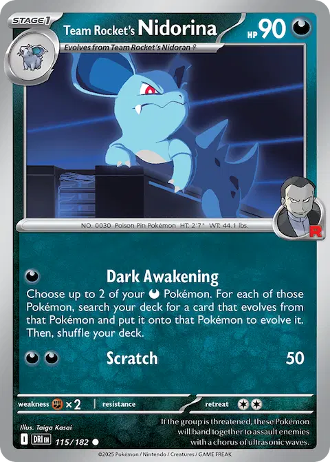 Team Rocket's Nidorina, Destined Rivals 115/182