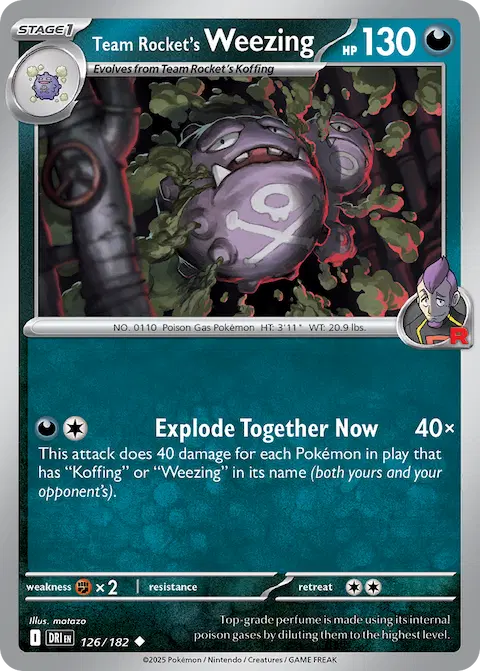 Team Rocket's Weezing, Destined Rivals 126/182