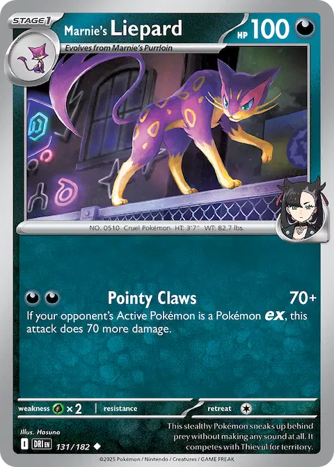Marnie's Liepard, Destined Rivals 131/182