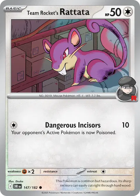 Team Rocket's Rattata, Destined Rivals 147/182