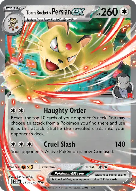 Team Rocket's Persian ex, Destined Rivals 150/182