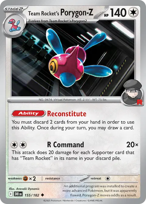 Team Rocket's Porygon-Z, Destined Rivals 155/182