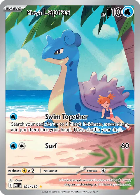 Misty's Lapras, Destined Rivals 194/182