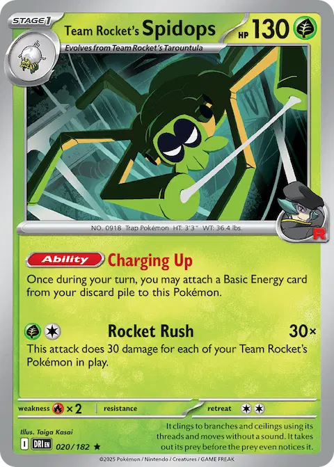 Team Rocket's Spidops, Destined Rivals 020/182