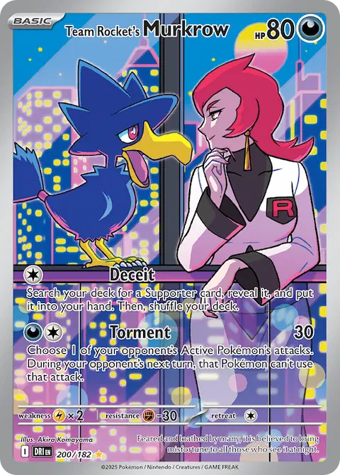 Team Rocket's Murkrow, Destined Rivals 200/182