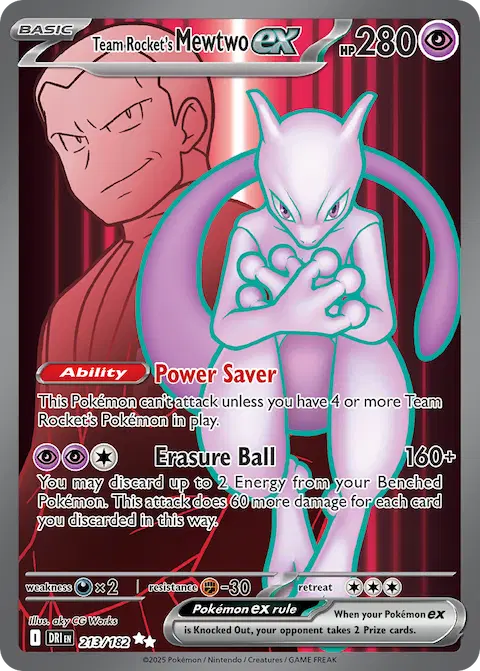 Team Rocket's Mewtwo ex, Destined Rivals 213/182