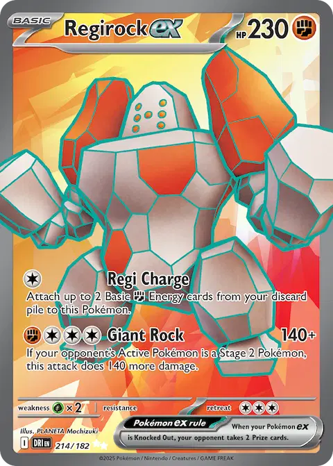 Regirock ex, Destined Rivals 214/182