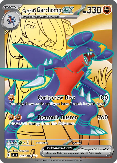 Cynthia's Garchomp ex, Destined Rivals 215/182