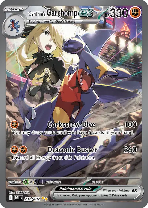 Cynthia's Garchomp ex, Destined Rivals 232/182