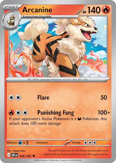 Arcanine, Destined Rivals 028/182