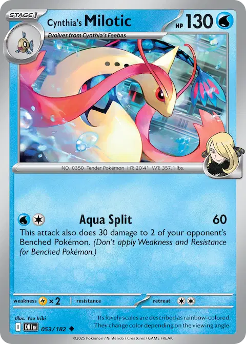 Cynthia's Milotic, Destined Rivals 053/182