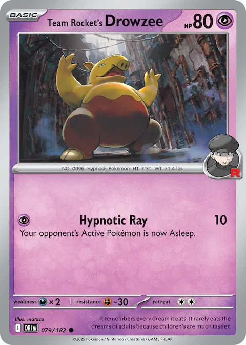 Team Rocket's Drowzee, Destined Rivals 079/182