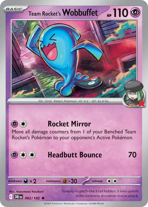 Team Rocket's Wobbuffet, Destined Rivals 082/182