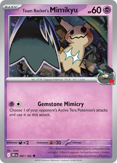 Team Rocket's Mimikyu, Destined Rivals 087/182