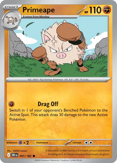 Primeape, Destined Rivals 091/182