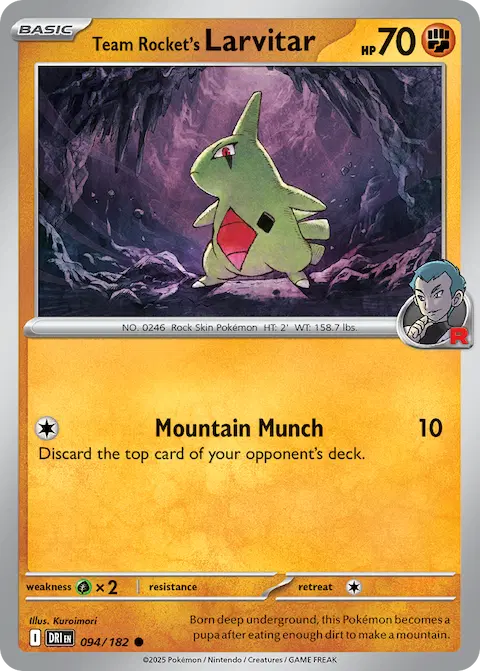 Team Rocket's Larvitar, Destined Rivals 094/182