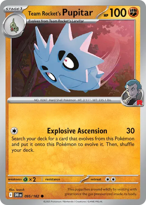 Team Rocket's Pupitar, Destined Rivals 095/182