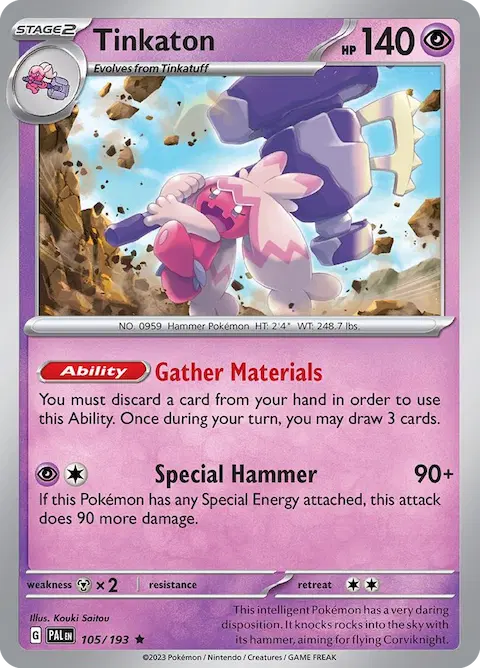 Tinkaton, Paldea Evolved 105/193