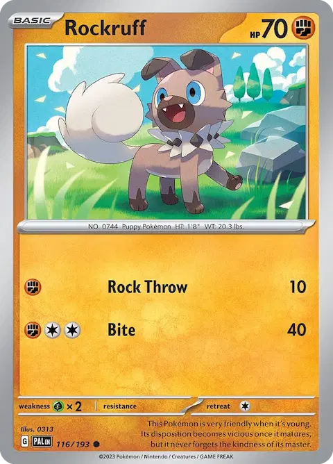 Rockruff, Paldea Evolved 116/193