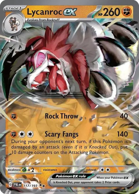 Lycanroc ex, Paldea Evolved 117/193