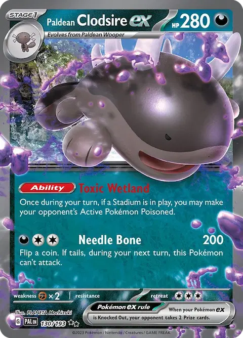 Paldean Clodsire ex, Paldea Evolved 130/193