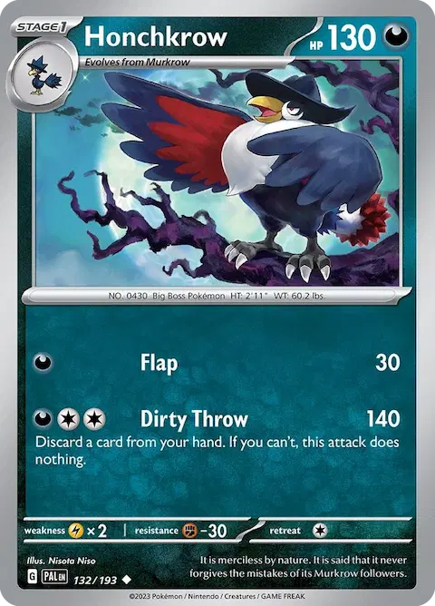 Honchkrow, Paldea Evolved 132/193