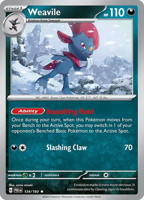 Weavile, Paldea Evolved 134/193